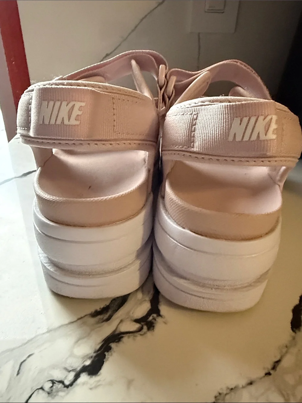 Nike Kids Light Pink Multi-Strap Sandals